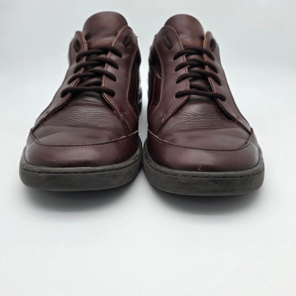 Coach Stephan Oxford Mens 10 D Leather Mahogany Brown Lace Up Made in Italy Shoe